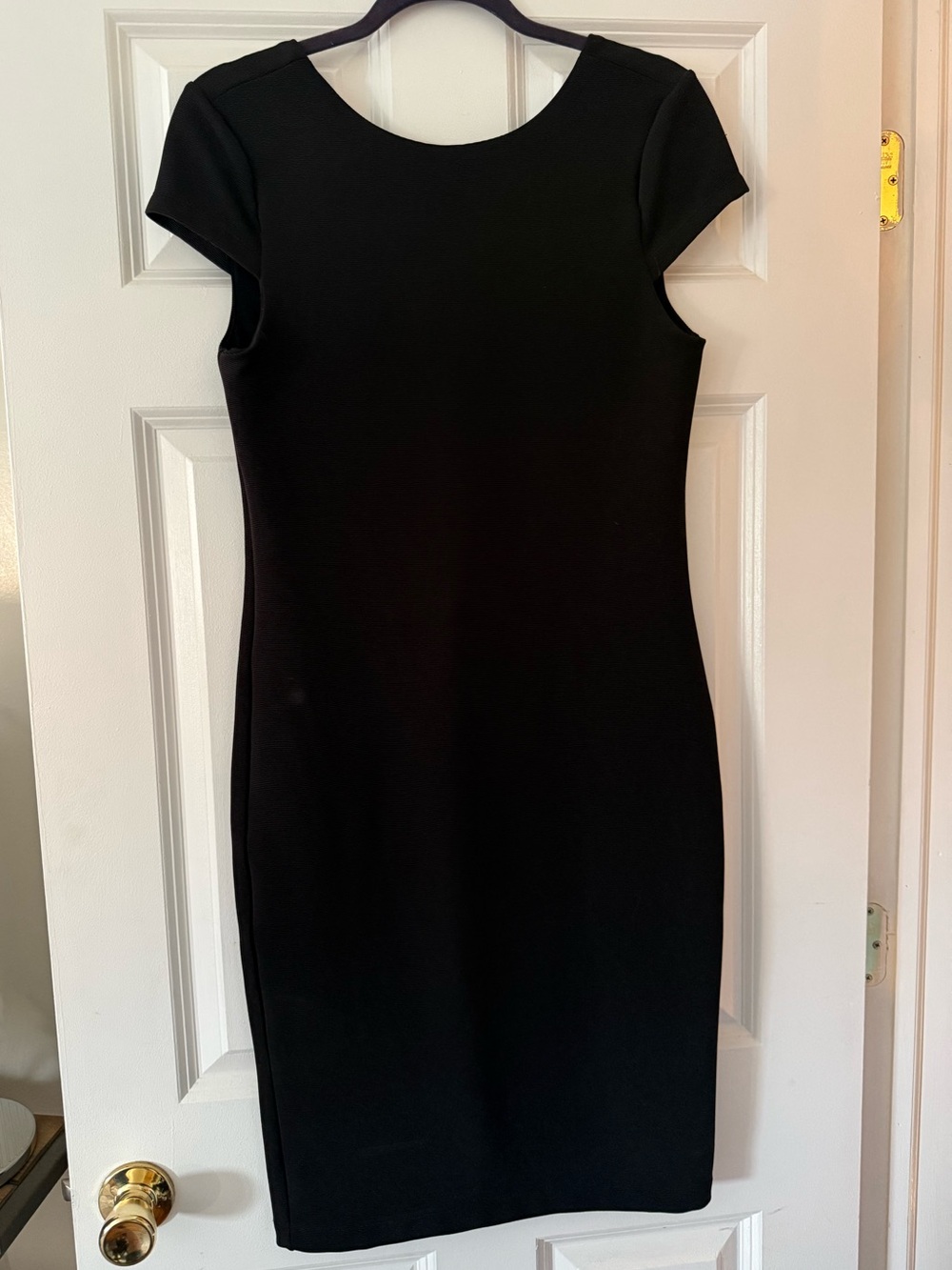 Philosophy Black Bodycon Midi Dress Size 6 Scoop Back – Worn Once
